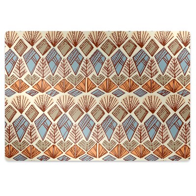 Szék szőnyeg Népi barna motívum