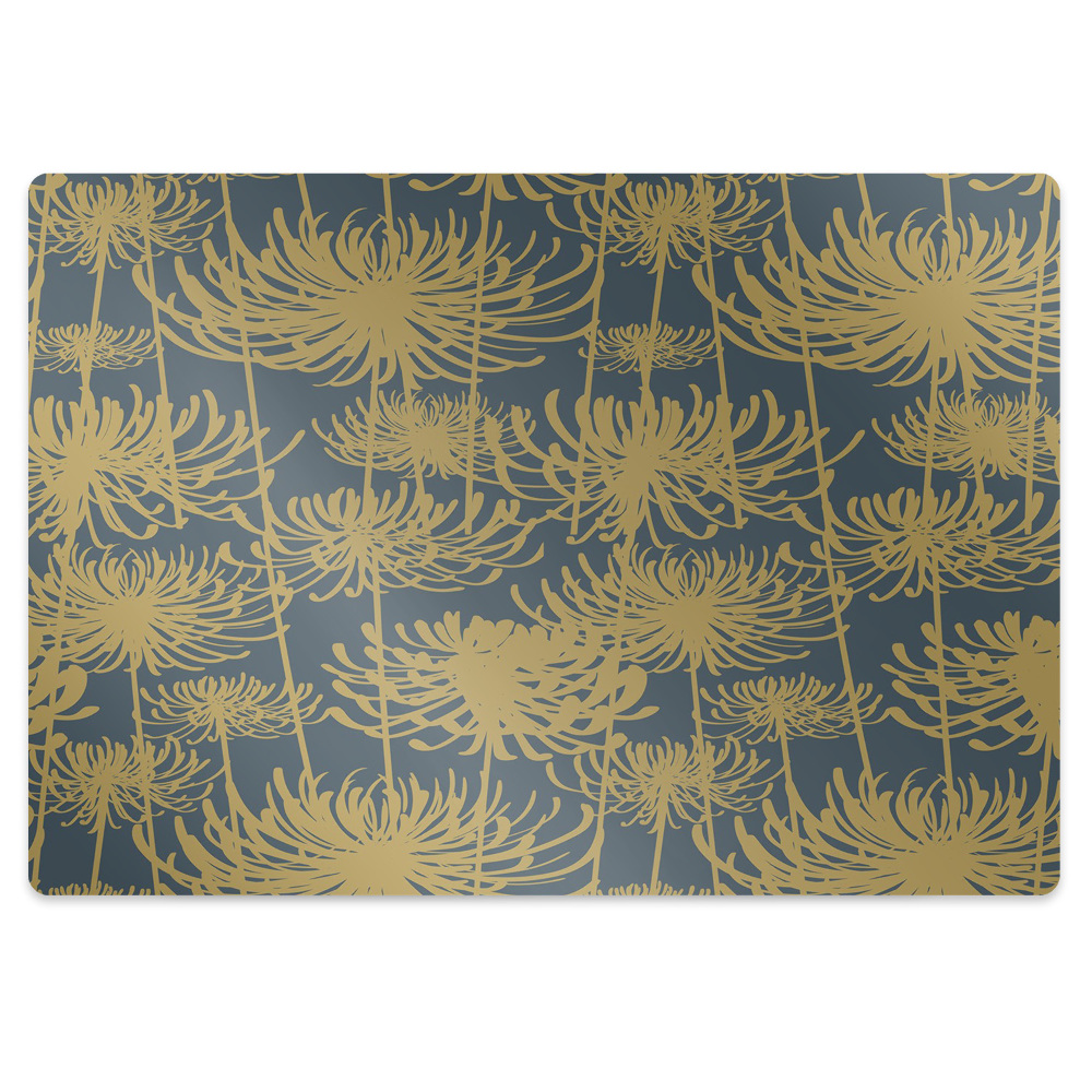 Szék szőnyeg Arany virágok