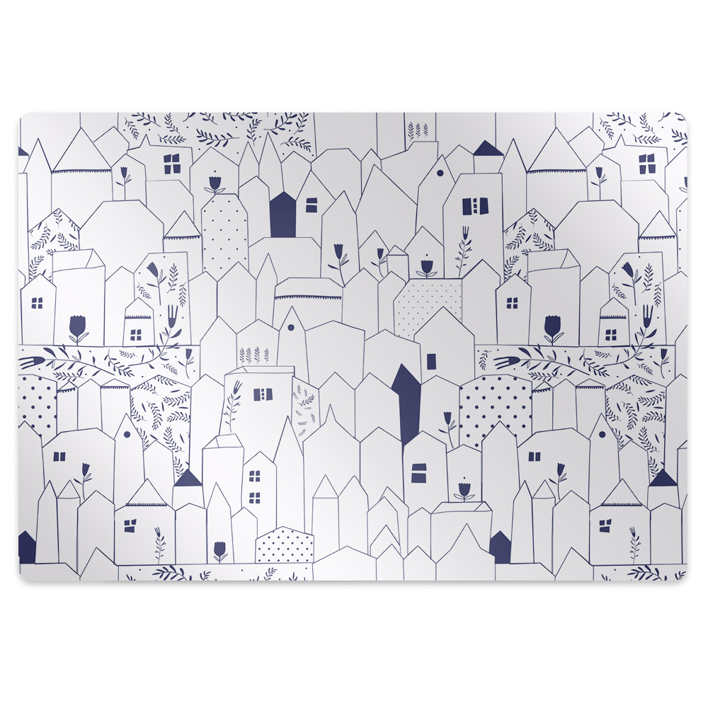 Padlóvédő székalátét Egy város vázlata