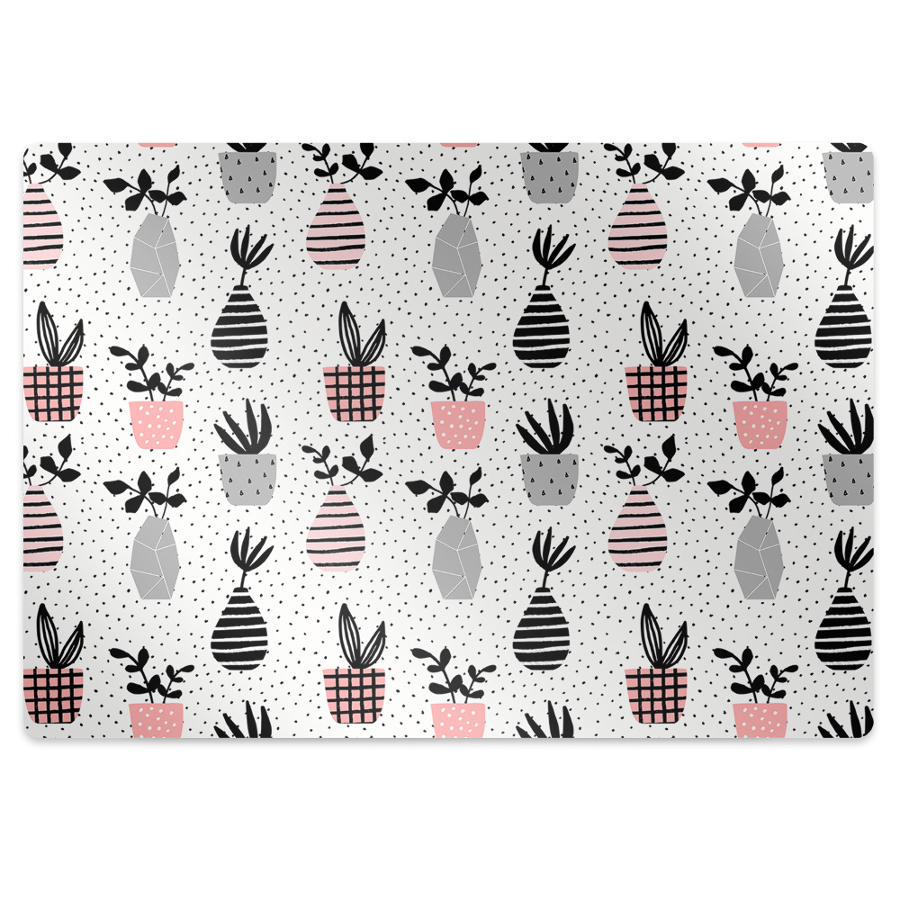 Padlóvédő székalátét Virágok vázában