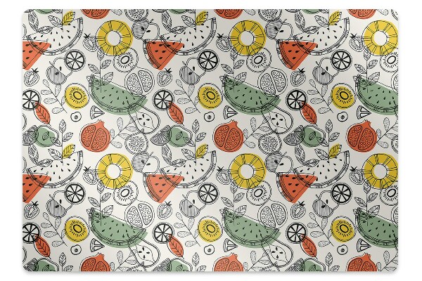 Szék szőnyeg Rajzolt gyümölcs