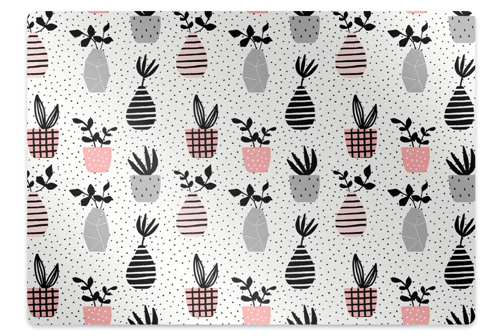 Szék szőnyeg Növények cserépben