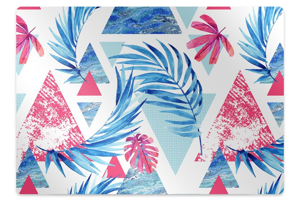 Székalátét Levelek és geometriai formák