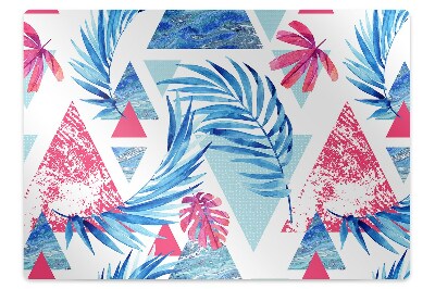 Székalátét Levelek és geometriai formák