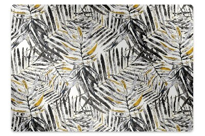 Szék szőnyeg Fekete levelek