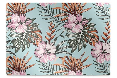 Padlóvédő székalátét Egyedi virágok