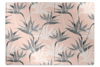 Székalátét Fekete és fehér virágok