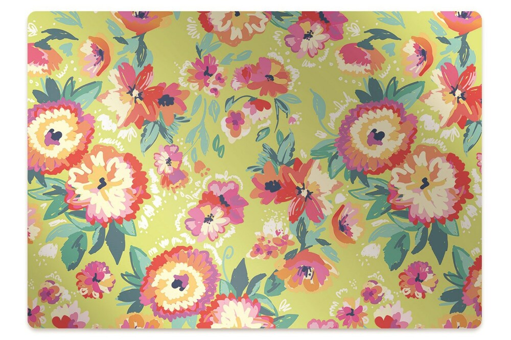 Padlóvédő székalátét Virágokkal teli kert