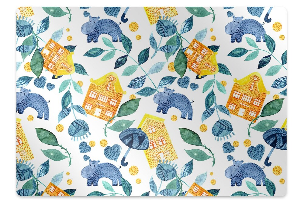 Szék szőnyeg Színes minta gyermeke számára