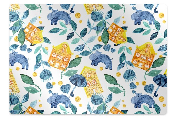 Szék szőnyeg Színes minta gyermeke számára