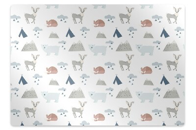 Padlóvédő székalátét Erdei lények