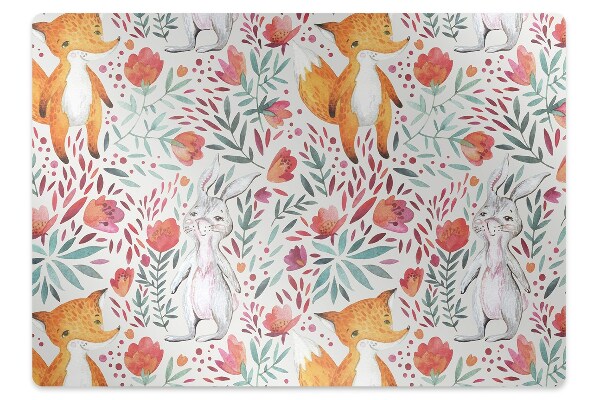 Szék szőnyeg Vidám állatok