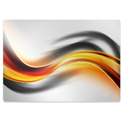 Padlóvédő székalátét Fantázia narancs