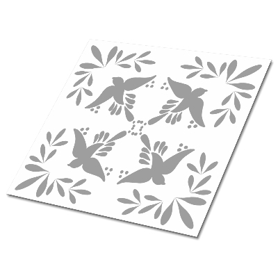 Vinyl csempe falra Szürke madarak