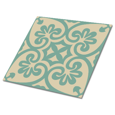 Vinyl csempe arab zöld minta