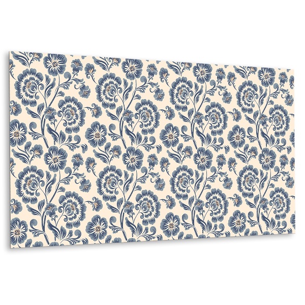 Pvc falpanel hagyományos virágmintával