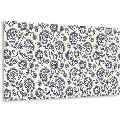 Pvc falpanel hagyományos virágmintával