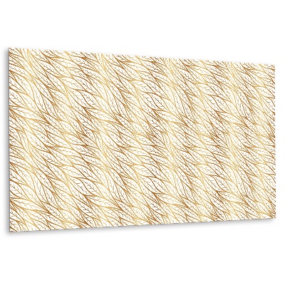 Vinyl falburkolat Arany levél fali akasztó