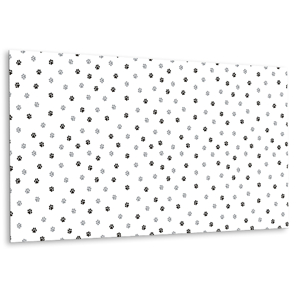 Vinyl falburkolat kutya mancsát ábrázoló mintával