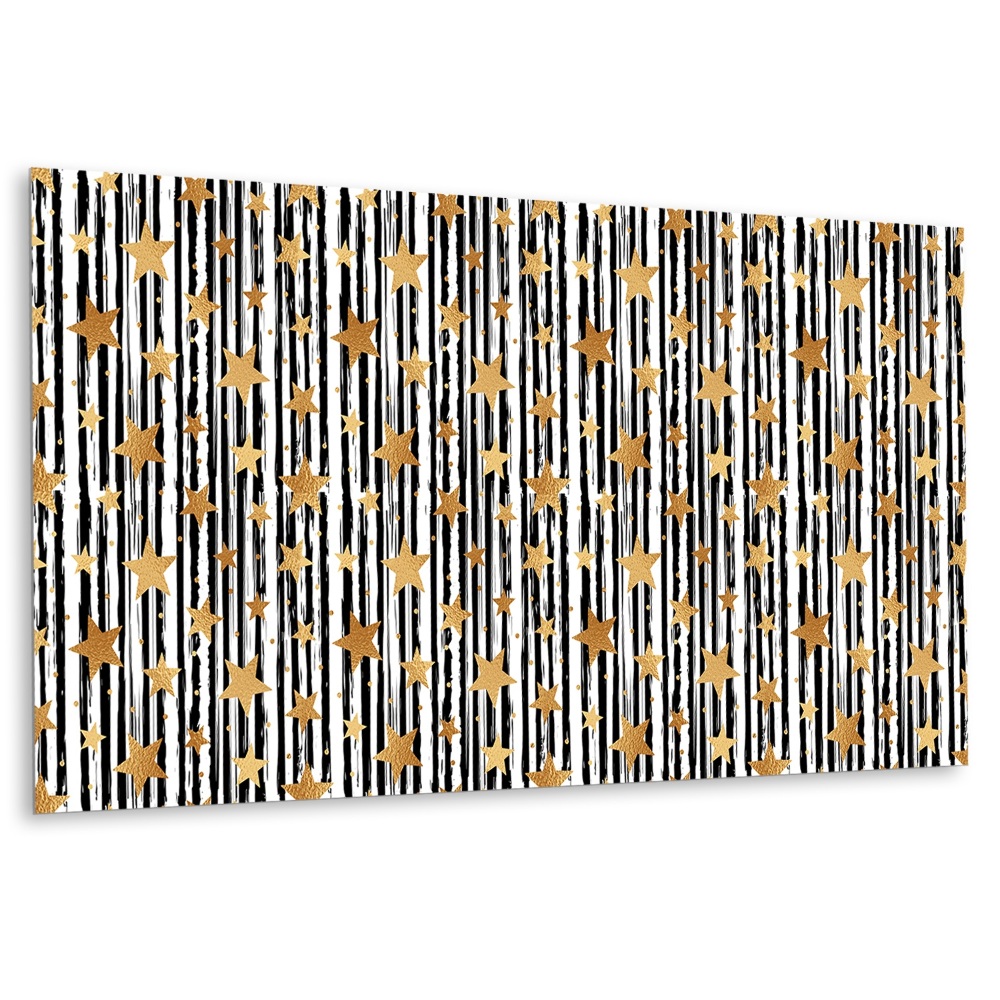 Falvédő falburkoló panel Vonal és csillag motívum