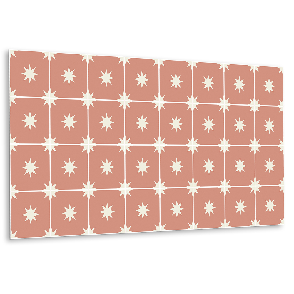 Öntapadó falburkolat Négyzet csillag motívummal