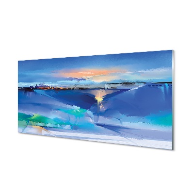 Absztrakt nézet kép Üvegkép