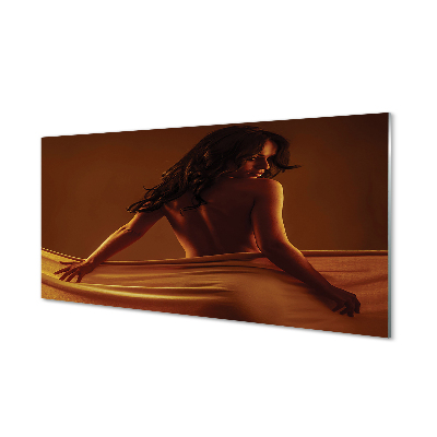 Nő szövet Üvegkép falra