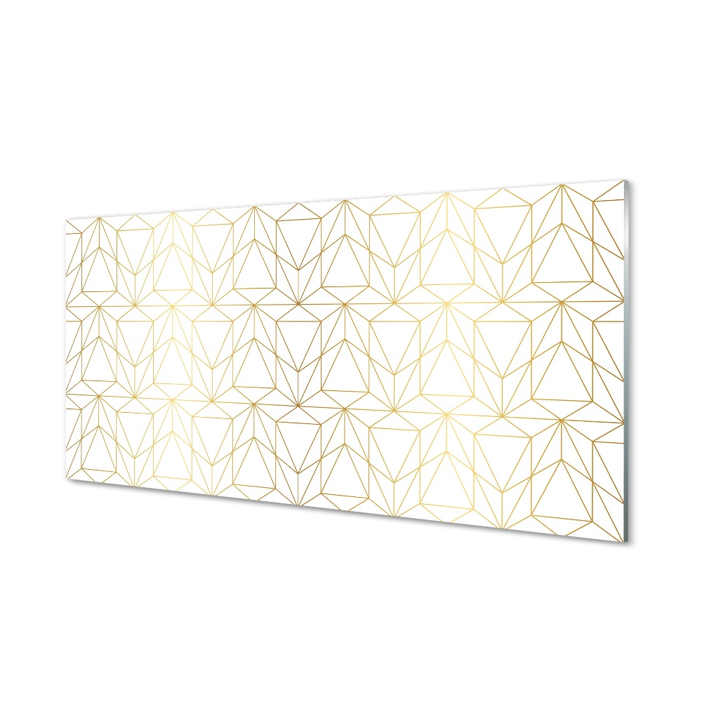 Arany rozetták Üvegkép falra