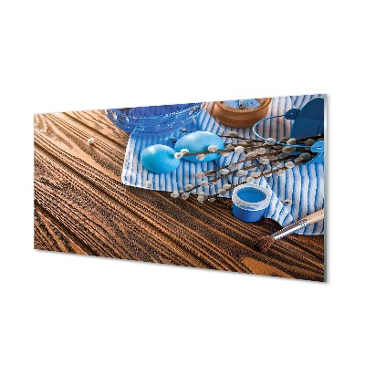 Tojáskék festékalap Egyedi üvegkép