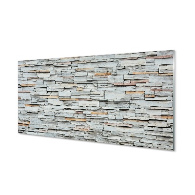 Kőtégla fal Üvegkép