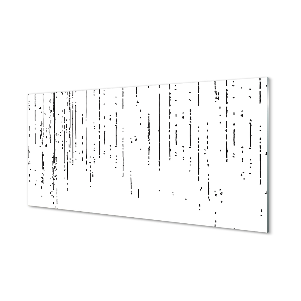 Pöttyös és csíkos grafika Üvegfotó