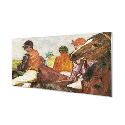 Edgar Degas - Zsokék Üvegkép falra