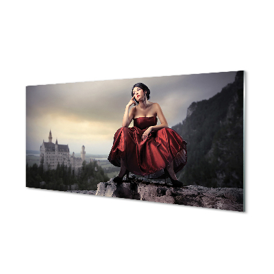 Női felső cipzáras ruha Üvegkép nyomtatás