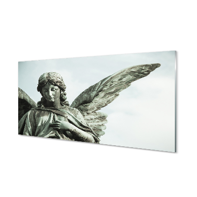 Angyal szobor szürke háttér Üvegkép falra