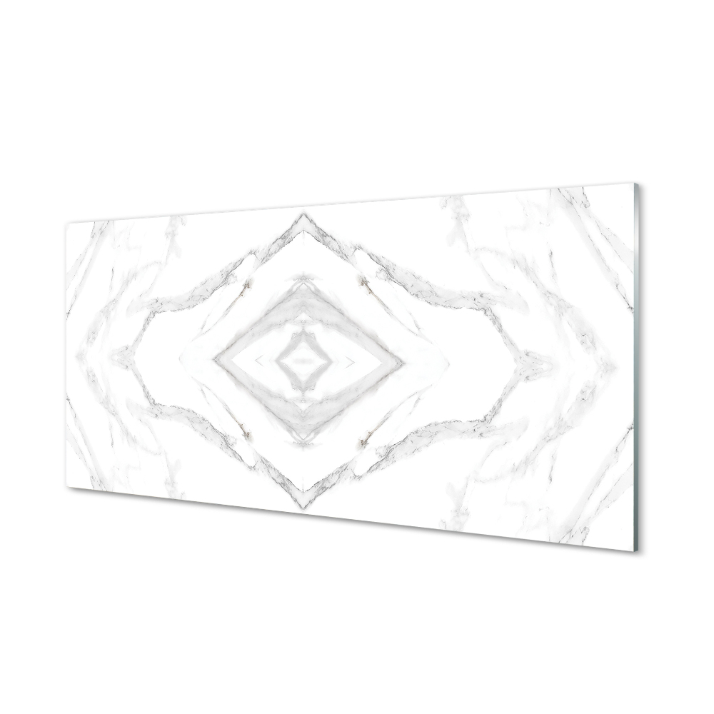 Márvány kő geometriai minta Üvegkép nyomtatás
