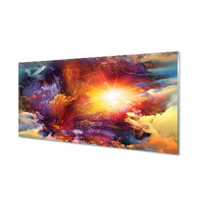 Absztrakt felhők minták Üvegkép