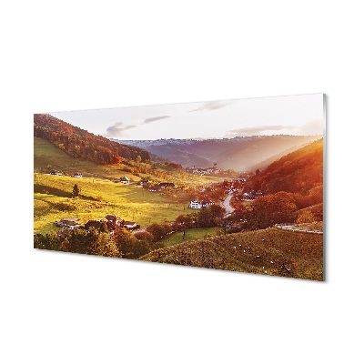 Németország Valley Hill Üvegkép falra