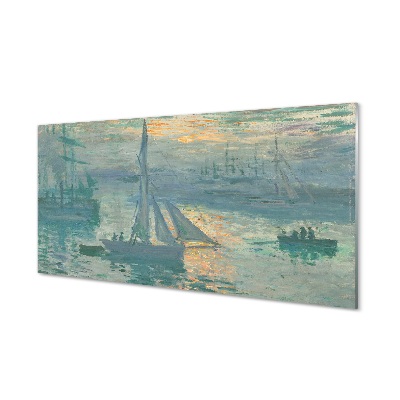 Claude Monet – Napkelte Üvegkép falra
