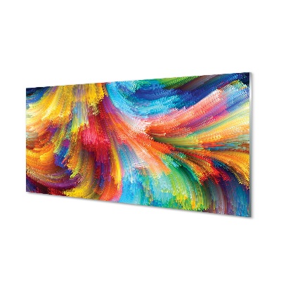 Szivárvány szabálytalan csíkok Üvegkép nyomtatás