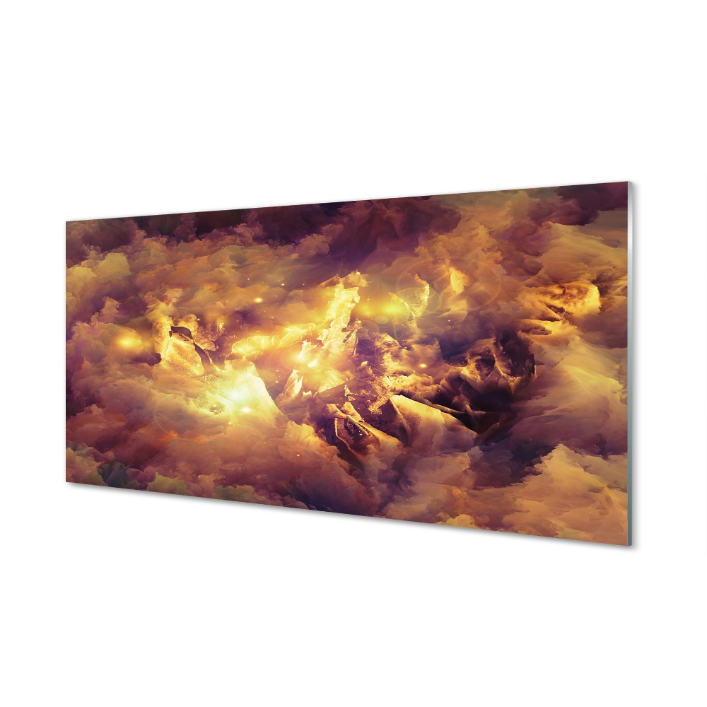 Absztrakt felhők minták Üvegkép