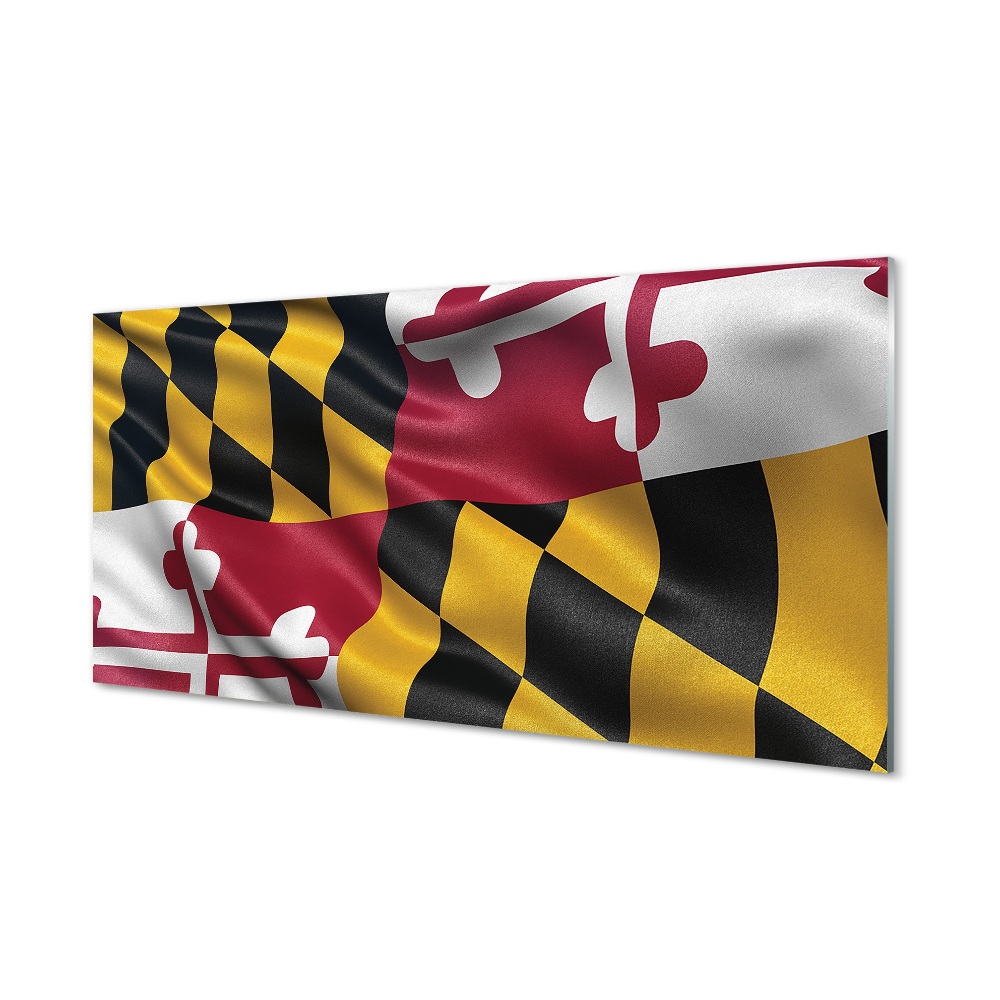 Maryland állam zászlaja Egyedi üvegkép
