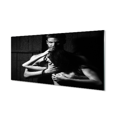 Nő férfi együtt Egyedi üvegkép