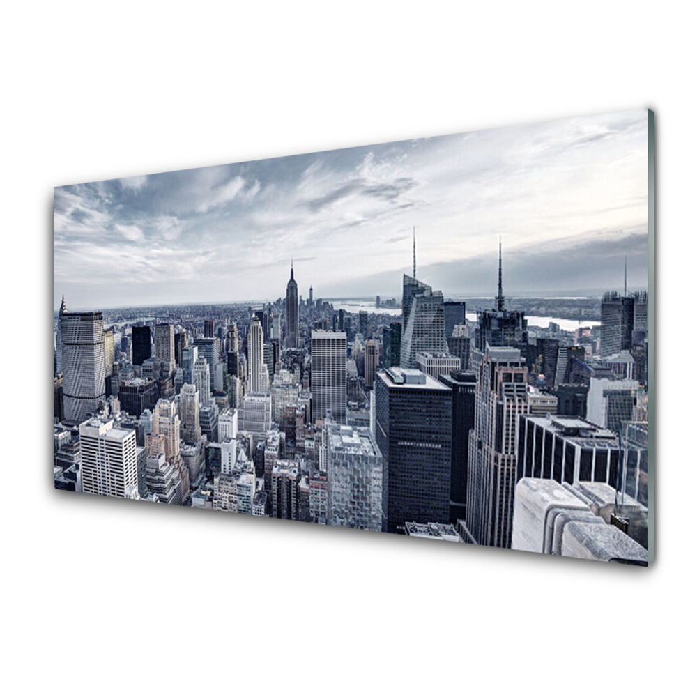 Üvegkép Nyomtatás Metropolis City felhőkarcolók