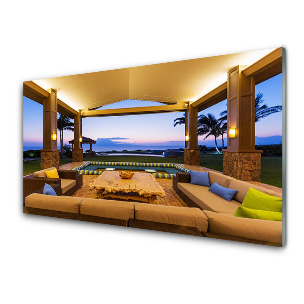 Modern Üvegkép Palma Patio Garden