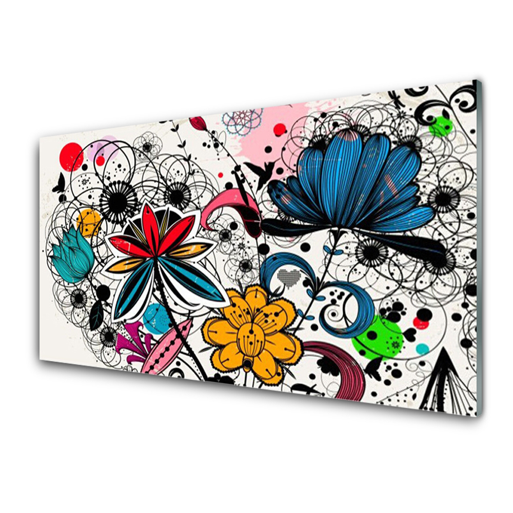 Egyedi Üvegkép Színes absztrakció