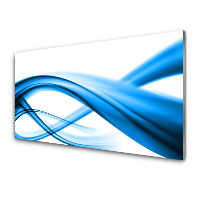 Üvegkép Nyomtatás Kék absztrakt alkotás