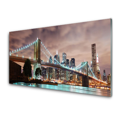 Üvegfotó Bridge City építészet