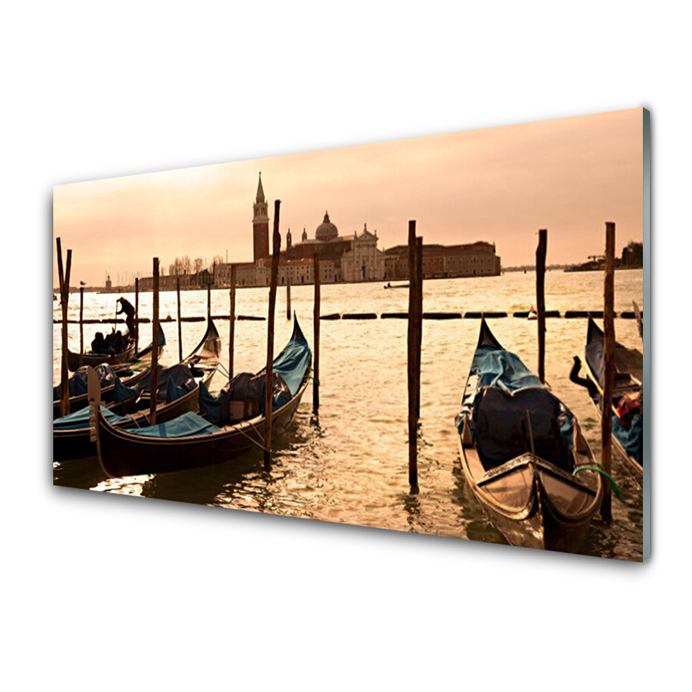 Üvegkép Falra Csónakok a vízen kilátás