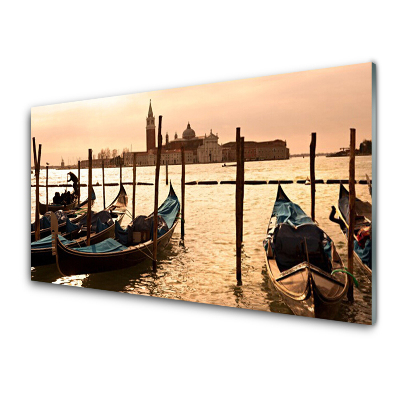 Üvegkép Falra Csónakok a vízen kilátás