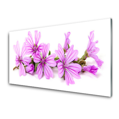 Üvegkép Rózsaszín virágok